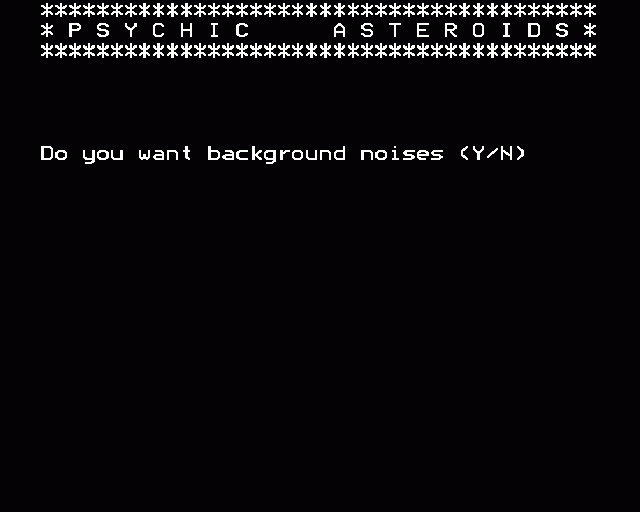 Psychic Asteroids Screenshot 0