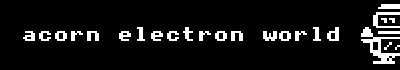 Acorn Electron World Logo